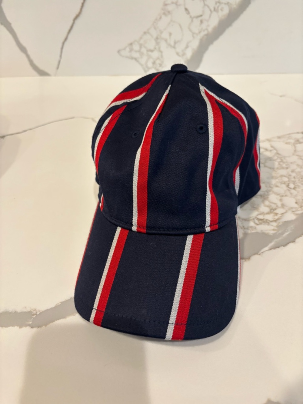 rag & bone cap with Navy, Red and White Stripes